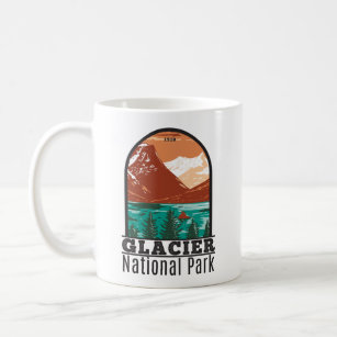 Glacier National Park Montana Vintage Coffee Mug