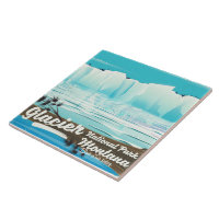 Glacier National Park, Montana vintage poster