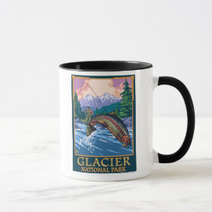 Glacier National Park, MontanaFly Fisherman # Mug