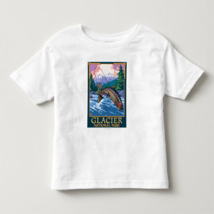 Glacier National Park, MontanaFly Fisherman # Toddler T-Shirt
