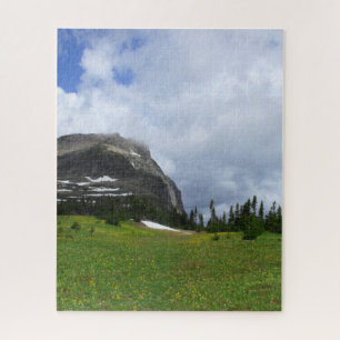 Glacier National Park Mountain and Meadow Photo Jigsaw Puzzle