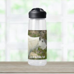 Glacier National Park Mountain Goat Photo Water Bottle<br><div class="desc">Stay quenched wherever you go with this clear,  plastic water bottle that features the photo image of a wild Mountain Goat in Glacier National Park,  Montana. Select your water bottle size and colour. NOTE: Design not optimised for Kid's water bottle style.</div>