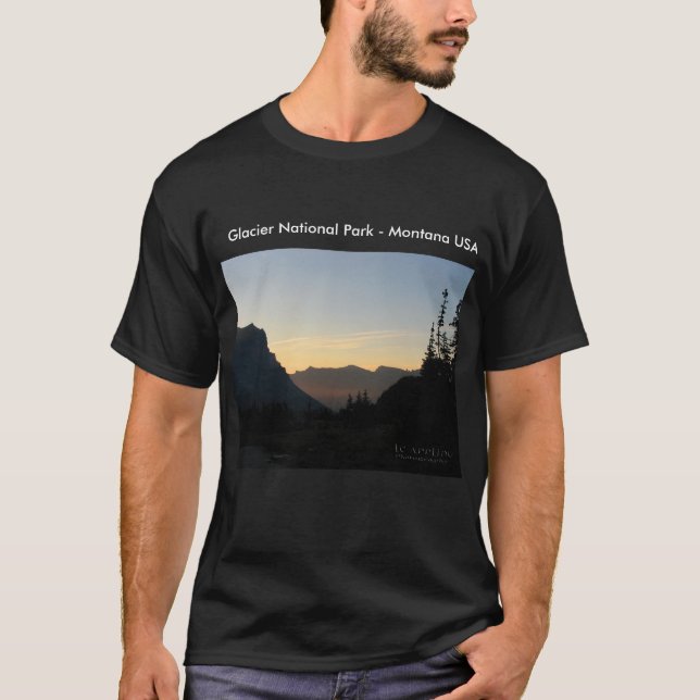 Glacier National Park - Mountain Sunrise T-Shirt (Front)
