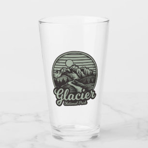 Glacier National Park Mountain Trail Glass