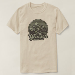 Glacier National Park Mountain Trail T-Shirt