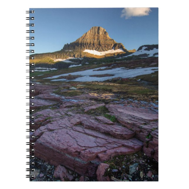 Glacier National Park Mountains Spiral Notebook (Front)