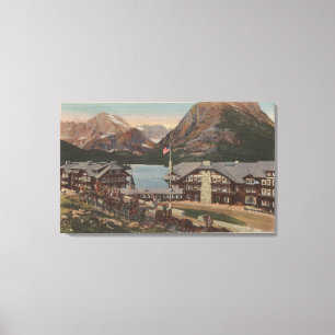 Glacier National Park, MT - Many Glacier Hotel 2 Canvas Print