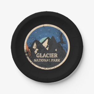 Glacier National Park Paper Plate