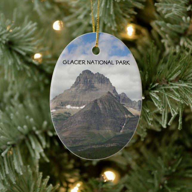 Glacier National Park Photo Ceramic Tree Decoration (Tree)