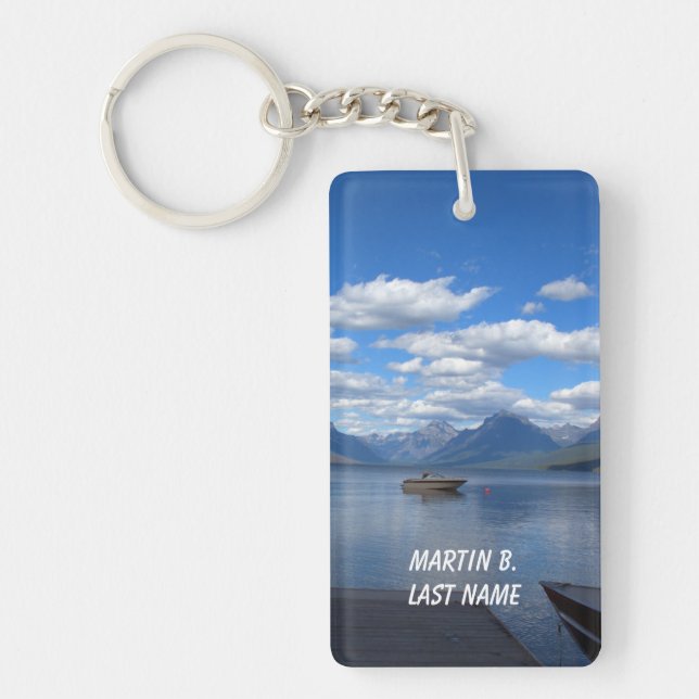 Glacier National Park photography Key Ring (Front)