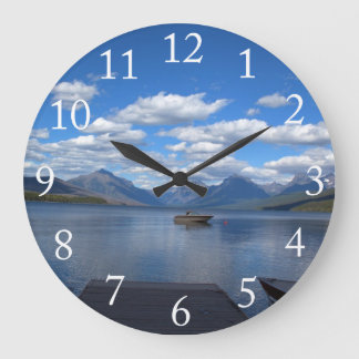 Glacier National Park photography. Large Clock