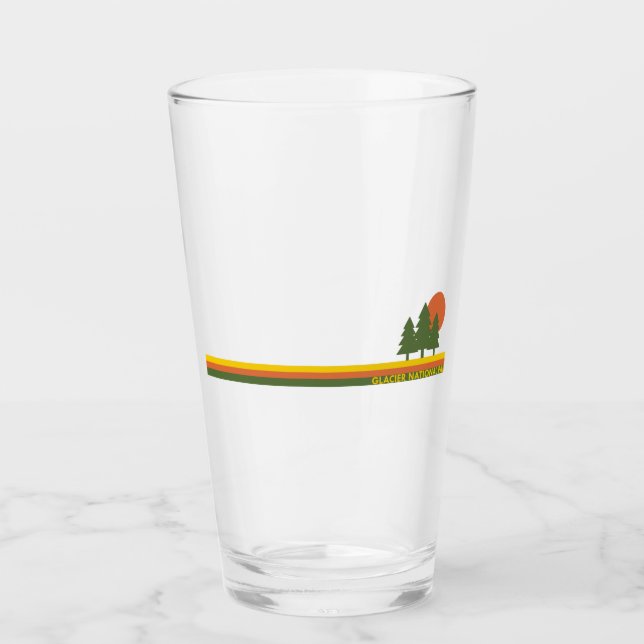 Glacier National Park Pine Trees Sun Glass (Front)