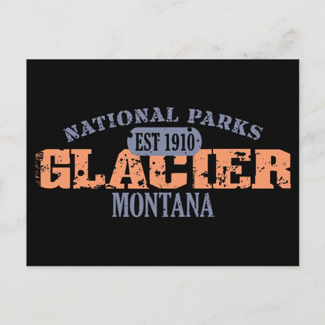 Glacier National Park Postcard (Front)