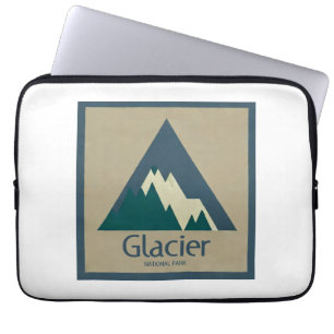 Glacier National Park Rustic Laptop Sleeve