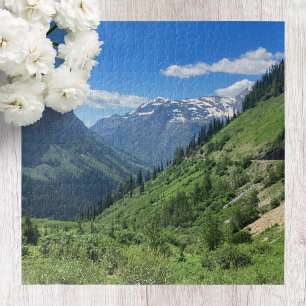 Glacier National Park Scenic Mountain Jigsaw Puzzle