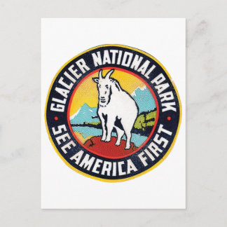 Glacier National Park See America First Postcard