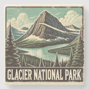 Glacier National Park Stone Coaster