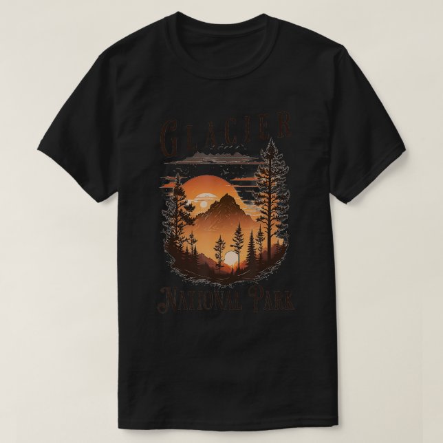 Glacier National Park  T-Shirt (Design Front)