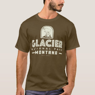 Glacier National Park Tan T-Shirt