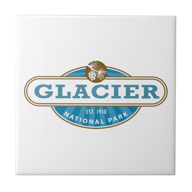 Glacier National Park Tile (Front)