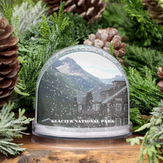 Glacier National Park Travel Photo Snowglobe (Winter)