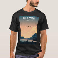 Glacier National Park Travel Poster 