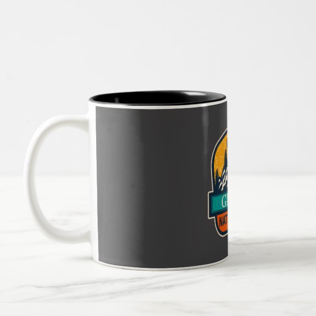 Glacier national park  Two-Tone coffee mug (Left)