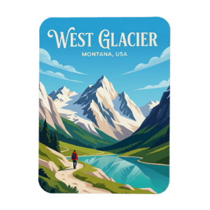 Glacier National Park USA Magnet