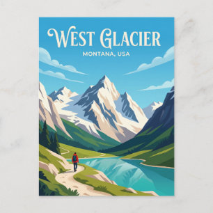 Glacier National Park USA Postcard