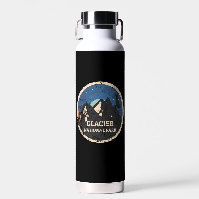 Glacier National Park Water Bottle (Front)