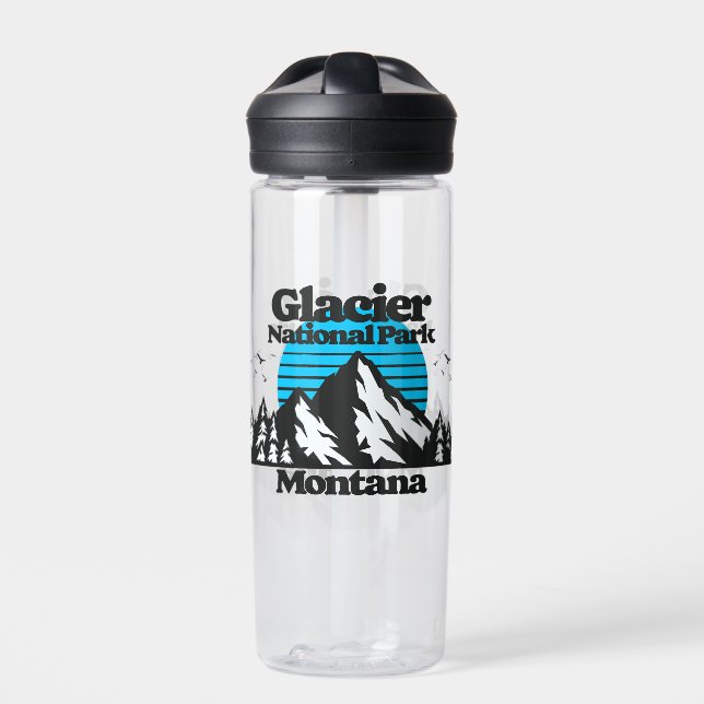 Glacier National Park Water Bottle (Front)