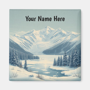 Glacier National Park Winter Lake McDonald Magnet