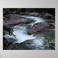 Glacier National Park Woodland Stream Photo 