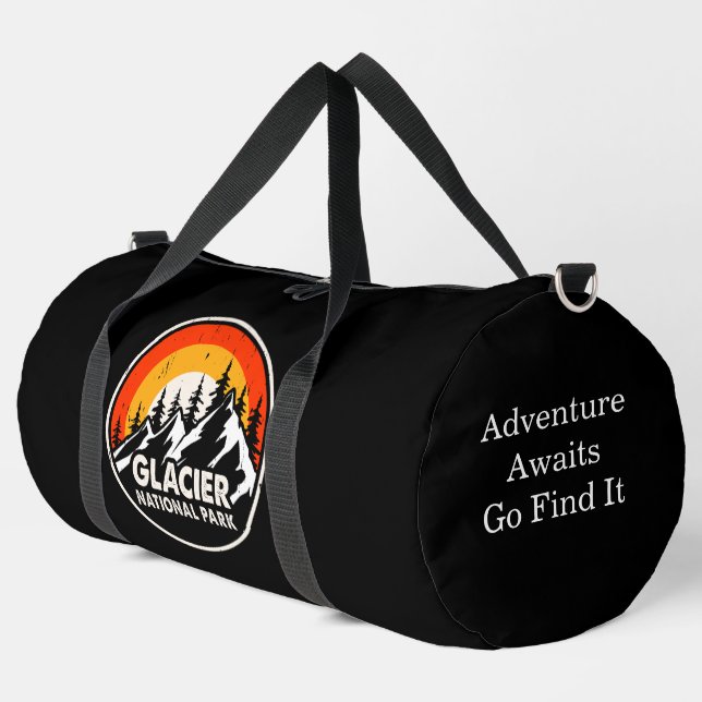 Glacier Park Adventures Duffle Bag (Left Corner)