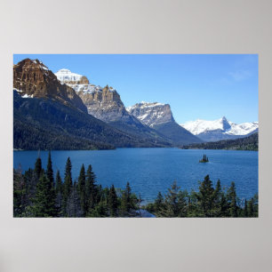 GLACIER PARK - ST. MARY'S LAKE POSTER