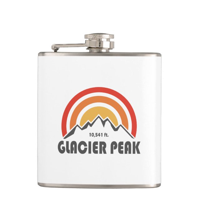 Glacier Peak, Washington Hip Flask (Front)