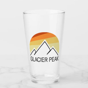 Glacier Peak Washington Retro Glass