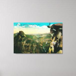 Glacier Point, Half Dome, and Yosemite Valley Canvas Print