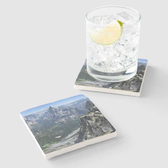 Glacier Point Panorama - Yosemite Valley Stone Coaster (Side)