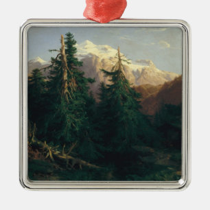Glacier, Rosen Lanigletscher, 1854 Metal Tree Decoration