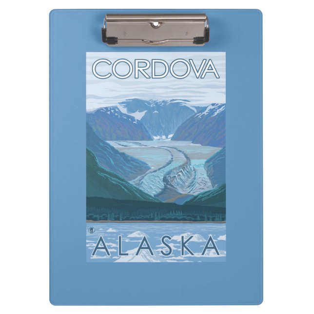 Glacier Scene - Cordova, Alaska Clipboard (Front)