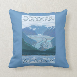 Glacier Scene - Cordova, Alaska Cushion