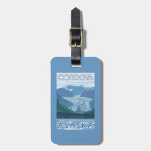 Glacier Scene - Cordova, Alaska Luggage Tag