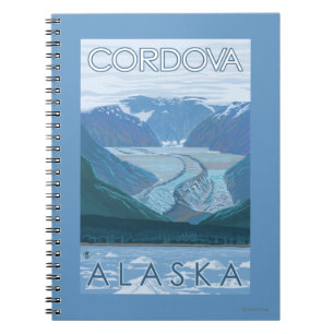 Glacier Scene - Cordova, Alaska Spiral Notebook