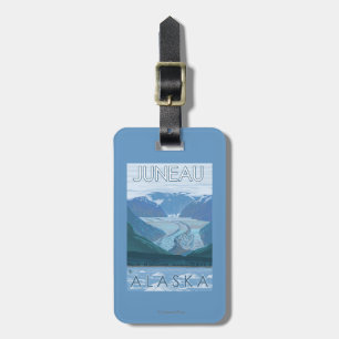 Glacier Scene - Juneau, Alaska Luggage Tag