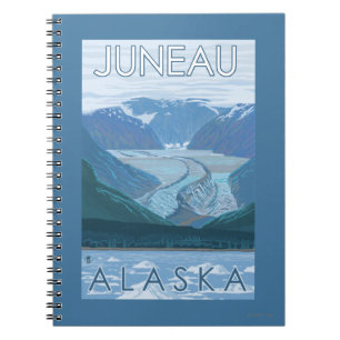 Glacier Scene - Juneau, Alaska Spiral Notebook