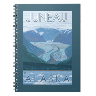 Glacier Scene - Juneau, Alaska Spiral Notebook