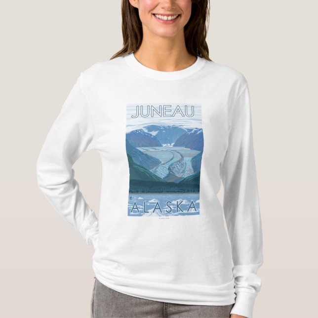Glacier Scene - Juneau, Alaska T-Shirt (Front)