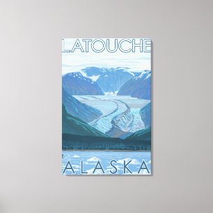 Glacier Scene - Latouche, Alaska Canvas Print