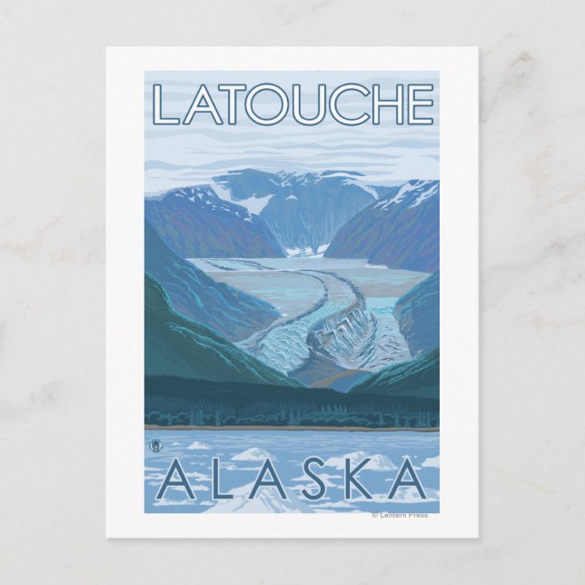 Glacier Scene - Latouche, Alaska Postcard (Front)